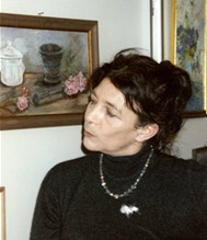 Silvia von Heeren bei einer ihrer Ausstellungen